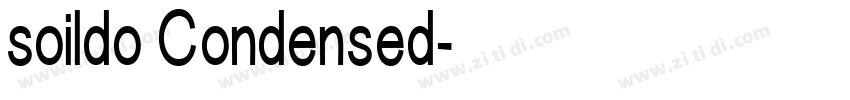 soildo Condensed字体转换